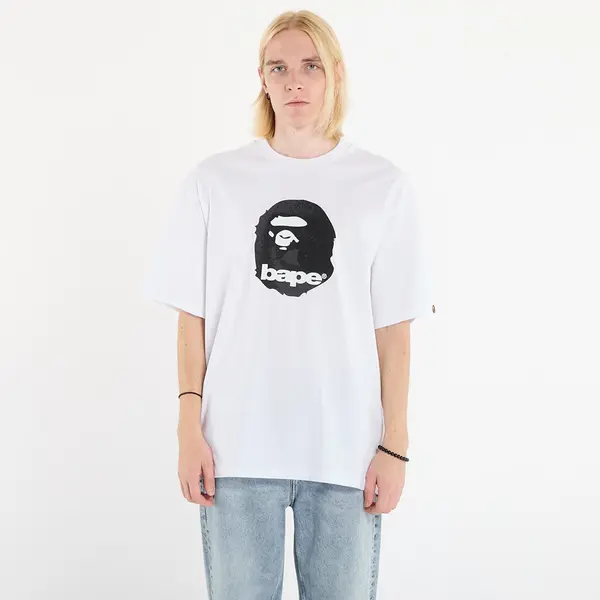 A BATHING APE Majica A BATHING APE Ape Head Relaxed Fit Tee White XXL