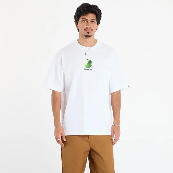 A BATHING APE Majica A BATHING APE Apple Graphic By Bathing Ape Relaxed Fit Tee White M