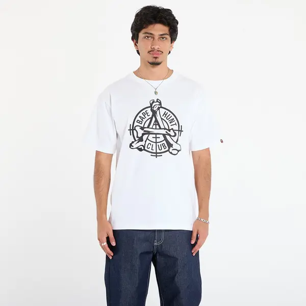 A BATHING APE Majica A BATHING APE Bape Hunt Club Tee White XL