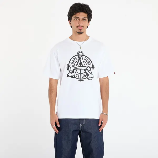 A BATHING APE Majica A BATHING APE Bape Hunt Club Tee White XL