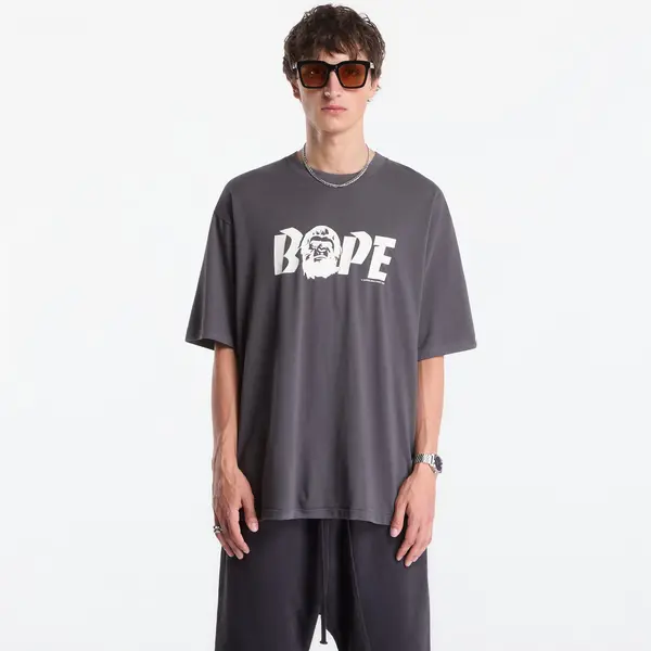 A BATHING APE Majica A Bathing Ape Bape Logo Relaxed Fit Tee UNISEX Charcoal XL