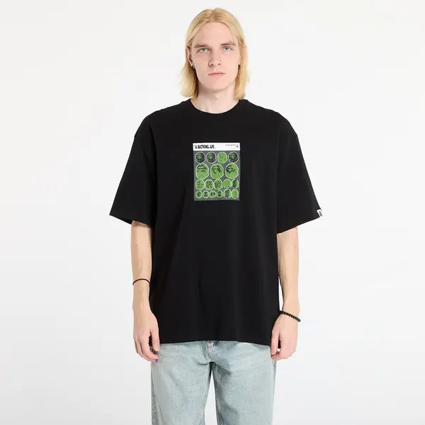 A BATHING APE Majica A BATHING APE Bape Sticker Graphic Relaxed Fit Tee Black XL