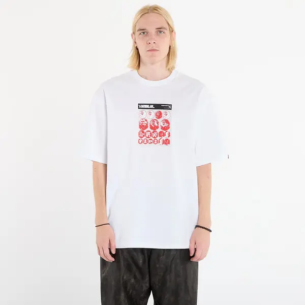 A BATHING APE Majica A BATHING APE Bape Sticker Graphic Relaxed Fit Tee White S