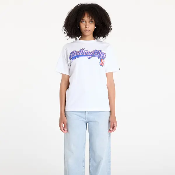 A BATHING APE Majica A BATHING APE Baseball Logo Tee UNISEX White/ Blue XL