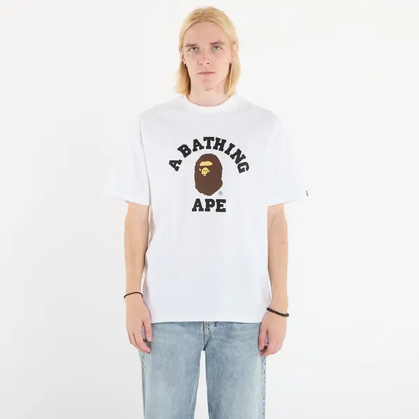 A BATHING APE Majica A BATHING APE College Tee UNISEX White XL