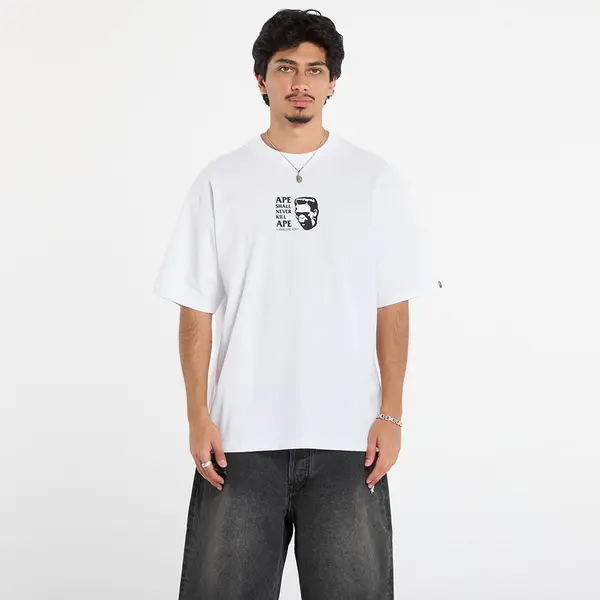 A BATHING APE Majica A BATHING APE Frankenstein Bape Logo Relaxed Fit Tee White XXL