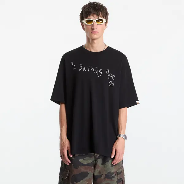 A BATHING APE Majica A Bathing Ape Hand Draw A Bathing Ape Relaxed Fit Tee UNISEX Black XXL