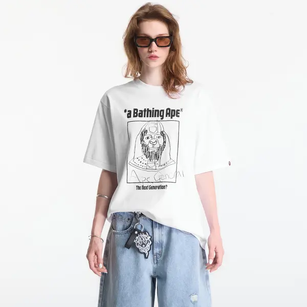 A BATHING APE Majica A Bathing Ape Hand Draw Ape General Relaxed Fit Tee UNISEX White M