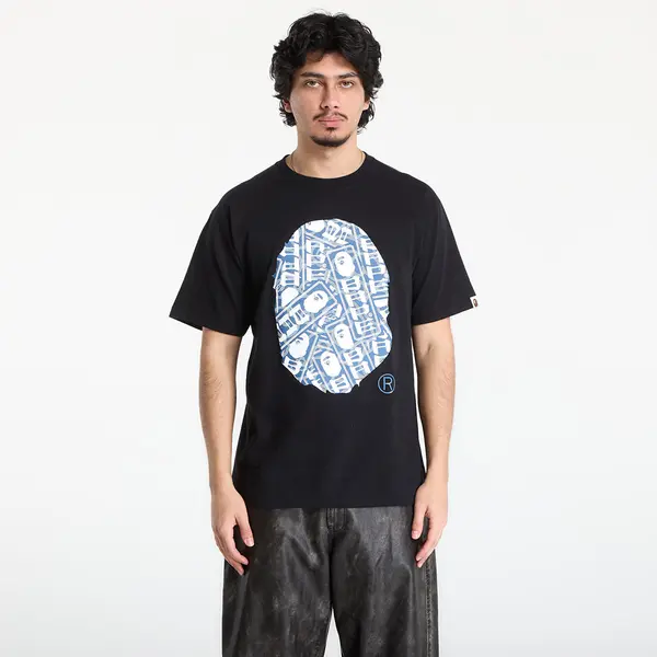 A BATHING APE Majica A BATHING APE Japanese Cloud Camo Label Tee UNISEX Black M