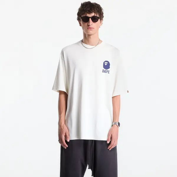 A BATHING APE Majica A Bathing Ape Lukewarm Water Logo Relaxed Fit Tee UNISEX Ivory XL