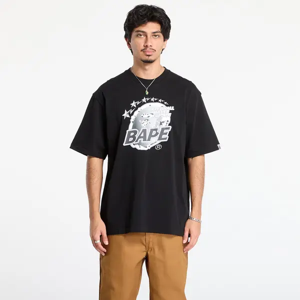 A BATHING APE Majica A BATHING APE Metal Ape Head Relaxed Fit Tee Black S