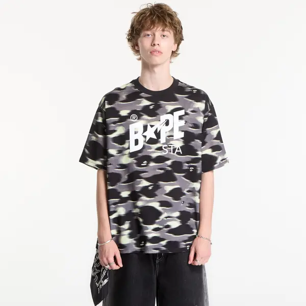 A BATHING APE Majica A BATHING APE Screen Camo Sta Logo Relaxed Fit Tee Black UNISEX S
