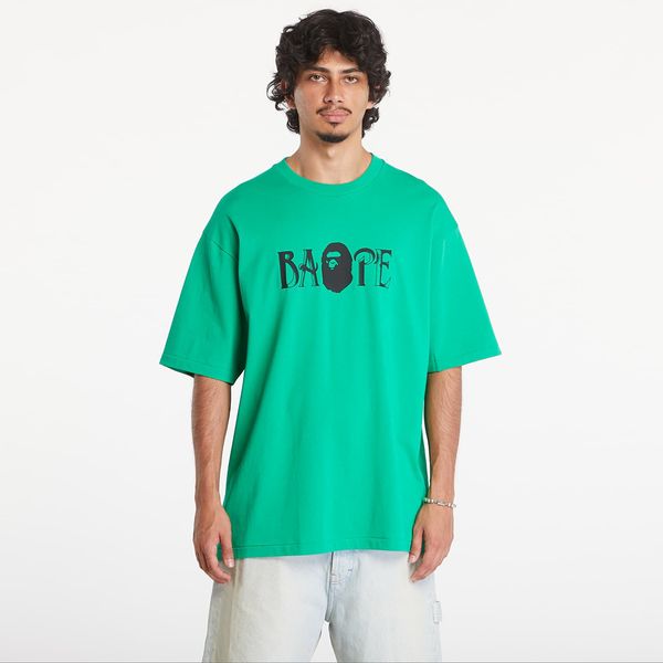 A BATHING APE Majica A BATHING APE Screen Print Logo Relaxed Fit Short Sleeve Tee Green M
