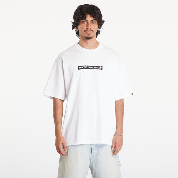A BATHING APE Majica A BATHING APE Screen Print Stencil Logo Relaxed Fit Short Sleeve Tee White XL