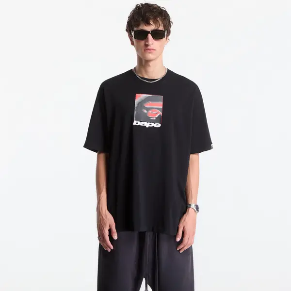 A BATHING APE Majica A Bathing Ape Spray Ape Head Box Relaxed Fit Tee UNISEX Black L