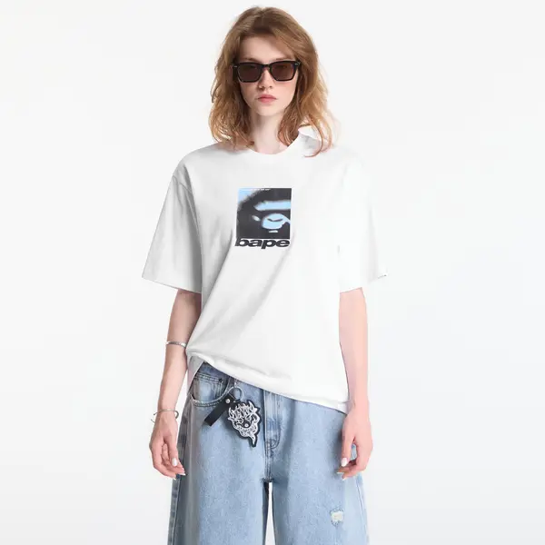 A BATHING APE Majica A Bathing Ape Spray Ape Head Box Relaxed Fit Tee UNISEX White M