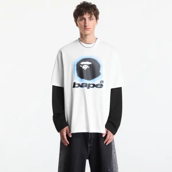 A BATHING APE Majica A Bathing Ape Spray Ape Head Relaxed Fit Tee UNISEX White XL