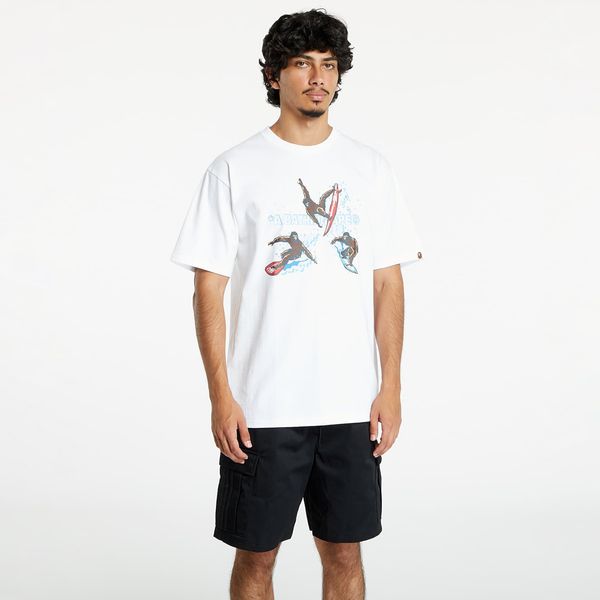 A BATHING APE Majica A BATHING APE Surfing Apes Tee White S