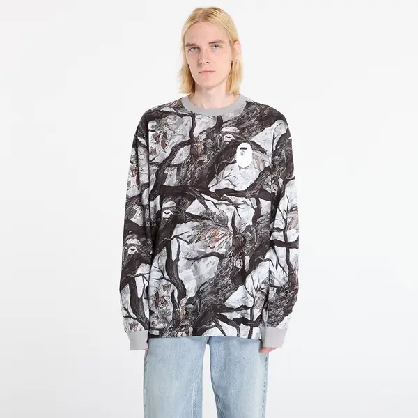 A BATHING APE Majica A BATHING APE Tree Edge Camo Relaxed Fit Ls Tee UNISEX White XL