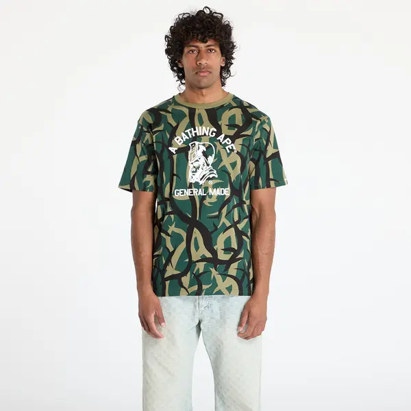 A BATHING APE Majica A BATHING APE Trial Camo General Tee UNISEX Green XL
