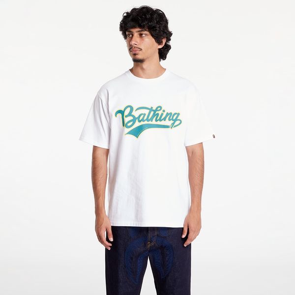 A BATHING APE Majica A BATHING APE Varsity Baseball Logo Tee White XL
