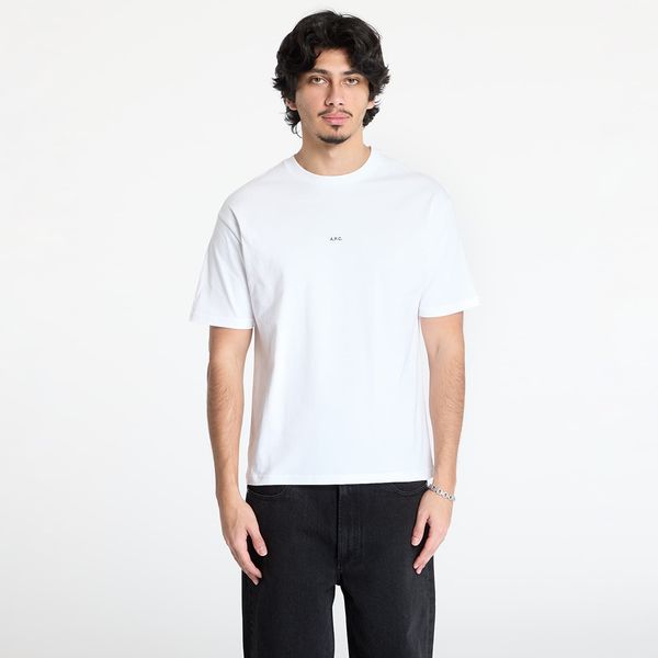 A.P.C. Majica A.P.C. Boxy Micro Logo T-Shirt White/ Black S