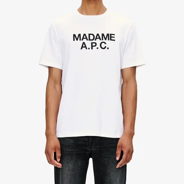 A.P.C. Majica A.P.C. Madame T-Shirt UNISEX White XXL