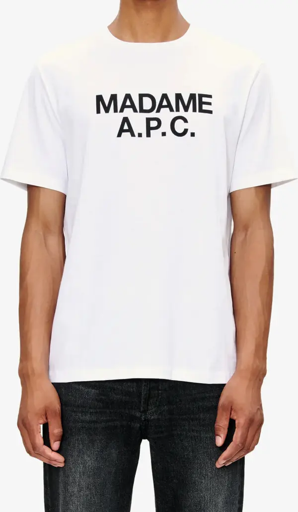 A.P.C. Majica A.P.C. Madame T-Shirt UNISEX White XXL