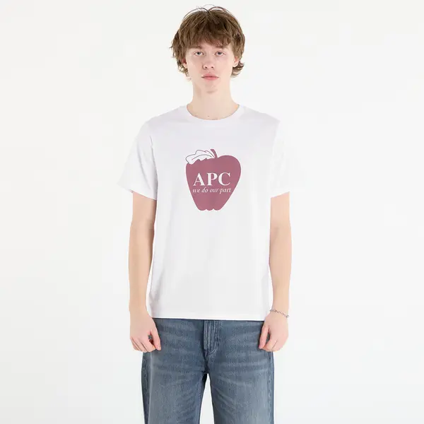 A.P.C. Majica A.P.C. Short-Sleeved Apple T-Shirt White L