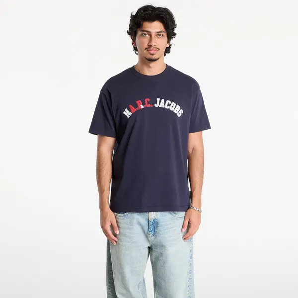 A.P.C. Majica A.P.C. x Marc Jacobs Boxy Fit UNISEX Tee Dark Navy XXL