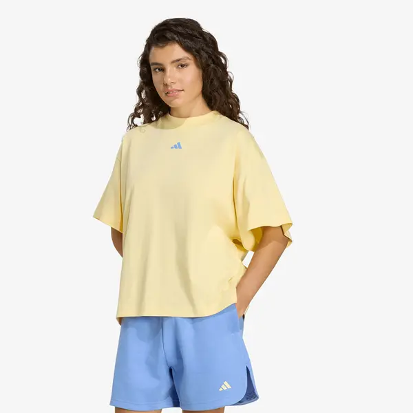 adidas Performance Majica adidas 3-Stripes Studio T-Shirt Almost Yellow XS