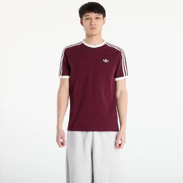 adidas Originals Majica adidas 3-Stripes T-Shirt Maroon/ Off White S