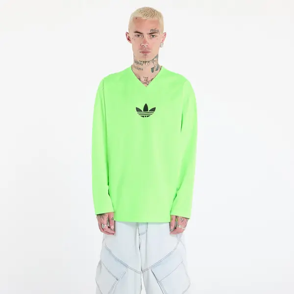 adidas Originals Majica adidas Adicolor Mesh Long Sleeve Tee Signal Green/ Black L