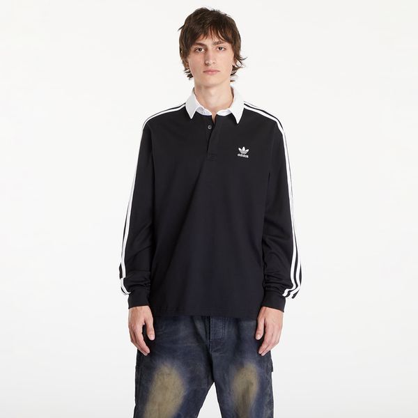 adidas Originals Majica adidas Adicolor Rugby Polo Shirt Black S