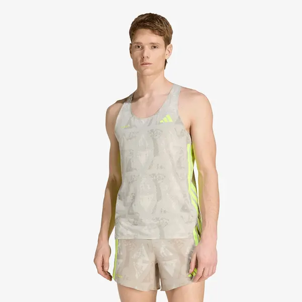 adidas Performance Majica adidas Adizero Labrum Tank Top Sesame/ Solar Yellow L