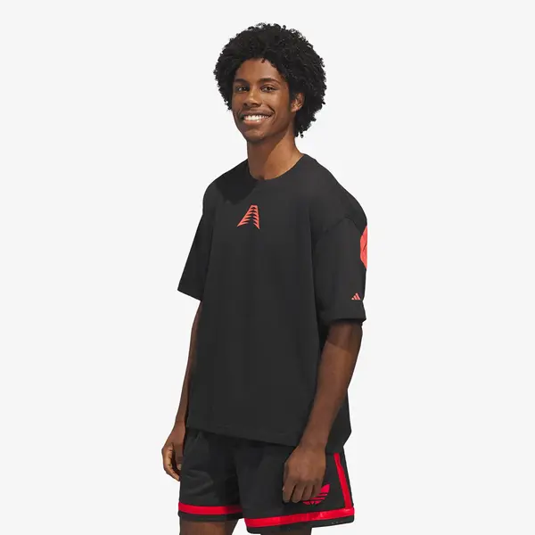 adidas Performance Majica adidas Anthony Edwards Believe That T-Shirt Black/ Solar Red XL