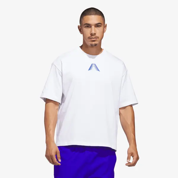 adidas Performance Majica adidas Anthony Edwards Believe That T-Shirt White/ Lucid Blue L