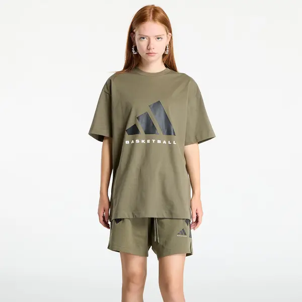 adidas Performance Majica adidas Basketball T-Shirt UNISEX Olive Strata L