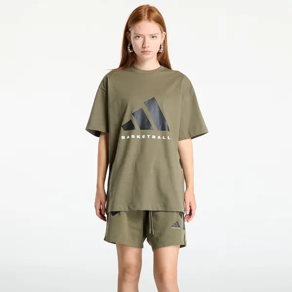 adidas Performance Majica adidas Basketball T-Shirt UNISEX Olive Strata L