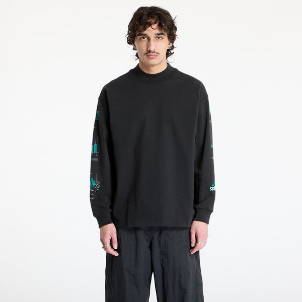 adidas Originals Majica adidas Equipment Long Sleeve Graphic Tee Black/ Black M