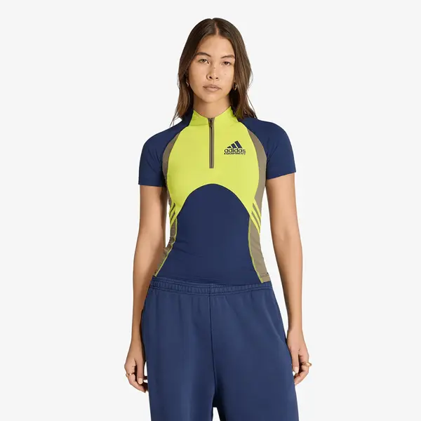 adidas Originals Majica adidas Equipment Tight Short-Sleeve T-Shirt Night Indigo/ Acid Yellow/ Olive Strata XS