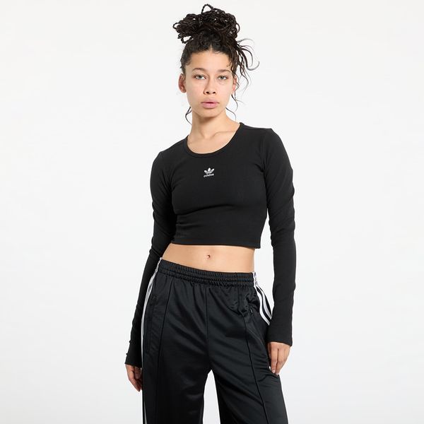 adidas Originals Majica adidas Essentials Rib Cro-Packed Longsleeve Tee Black S