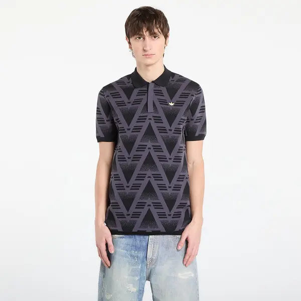 adidas Originals Majica adidas Fully Fashion Knit Polo Black XXL
