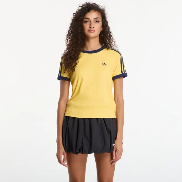 adidas Originals Majica adidas Heather 3-Stripes Cali T-Shirt Warm Vanilla/ Bold Gold/ Night Indigo M