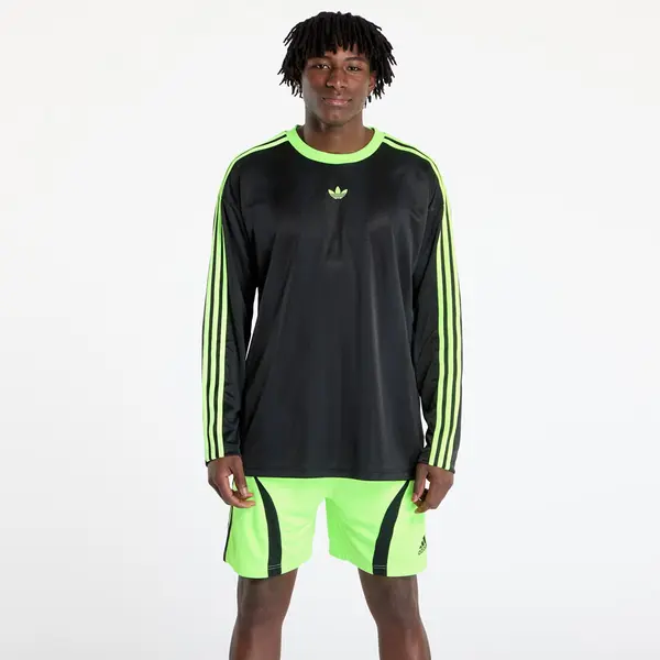 adidas Originals Majica adidas Jacquard Longsleeve Jersey Black/ Siggnr XL