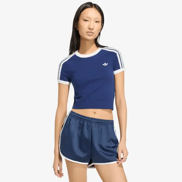 adidas Originals Majica adidas Knitted T-Shirt Dark Blue/ White M