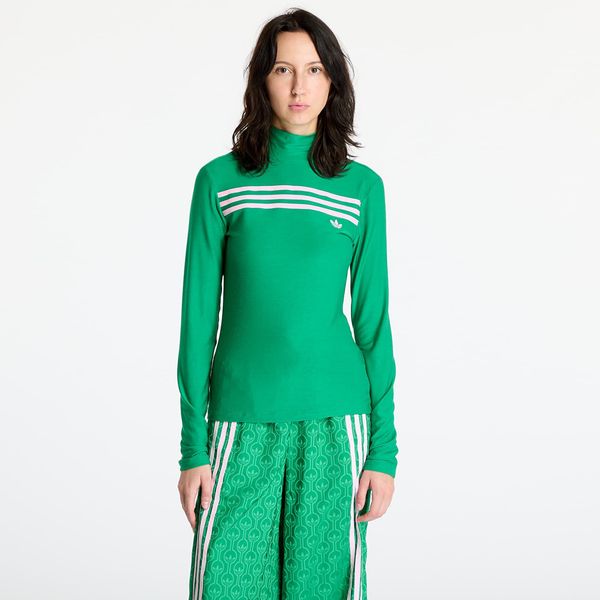 adidas Originals Majica adidas Longsleeve 3-Stripe Tee Green L