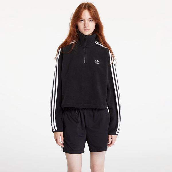 adidas Originals Majica adidas Polar Fleece Half Zip Loose Sweatshirt Black S