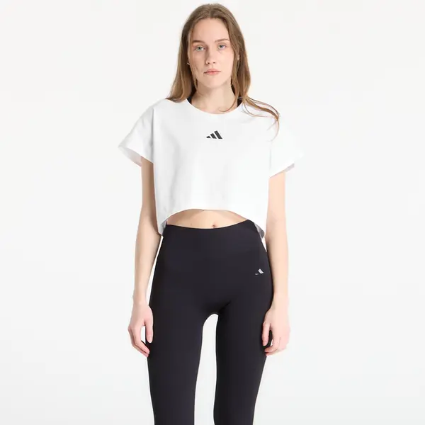 adidas Performance Majica adidas Primelift Workout Cropped Boxy 3-Stripes Tank White XS