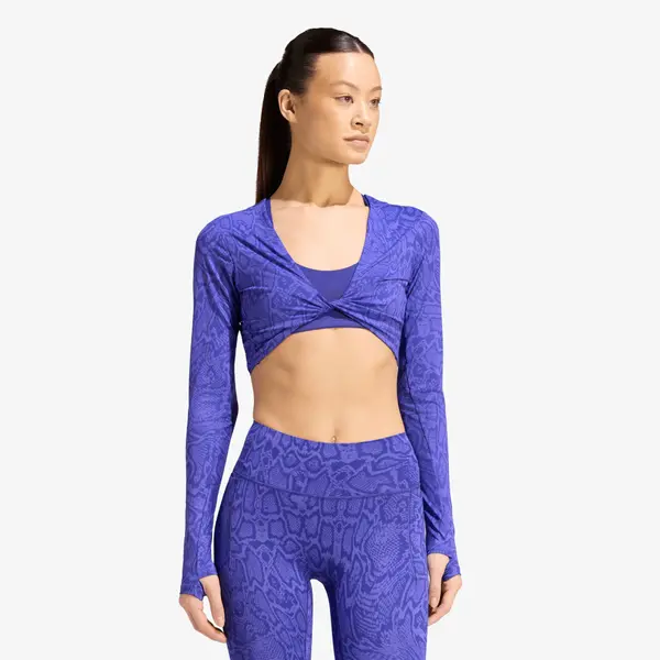 adidas Performance Majica adidas Primelift Workout Snake Twist Reversible Long Sleeve Solar Purple/ Pure Purple S